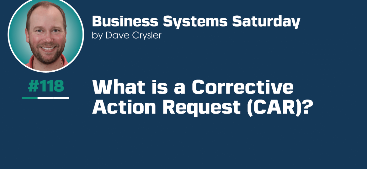 Corrective Action Request