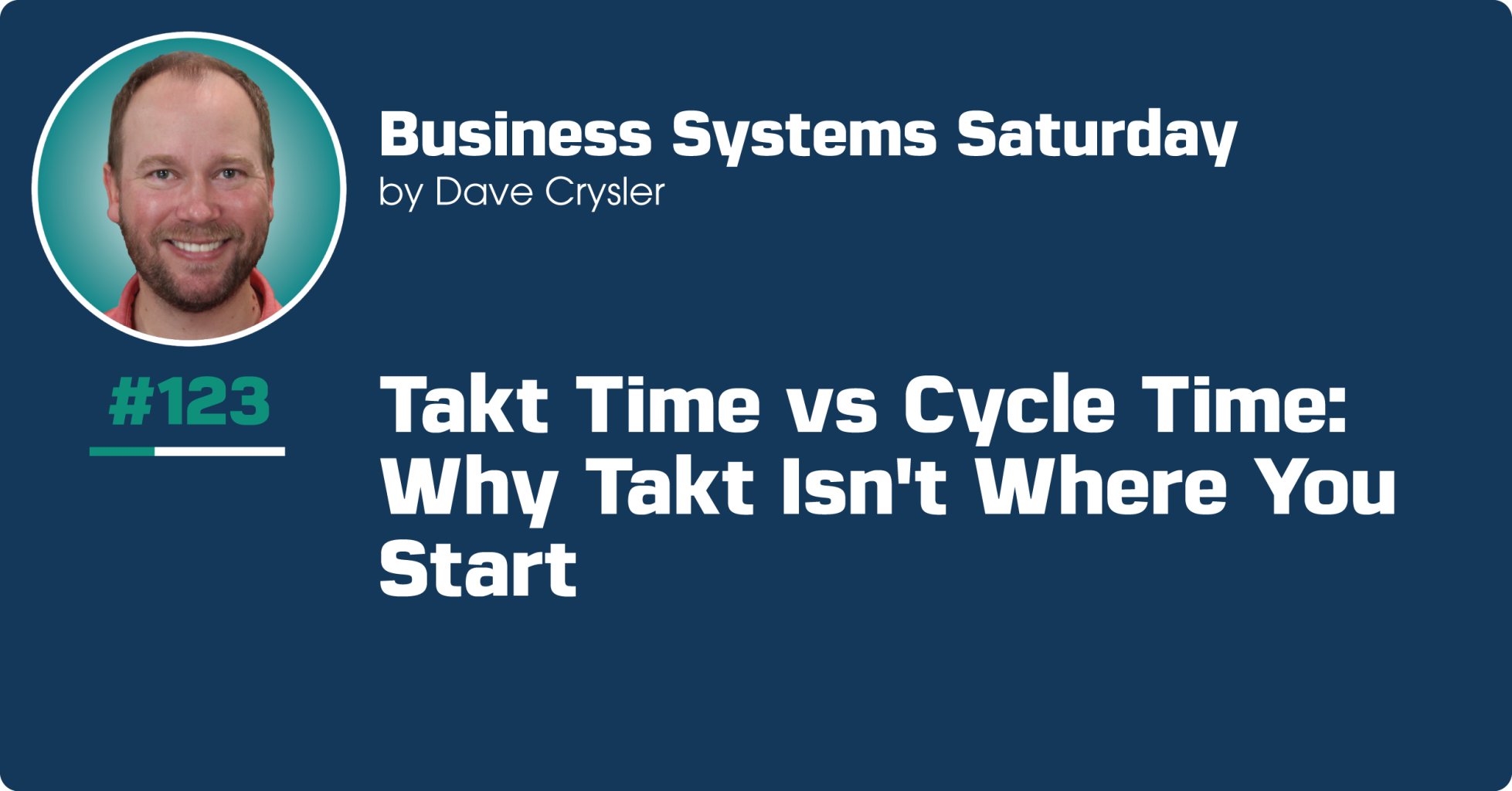 Takt Time vs Cycle Time: Why Takt Isn't Where You Start